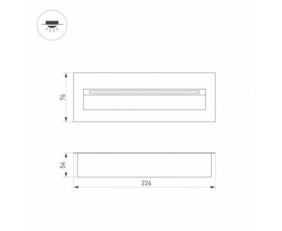 Уличный светодиодный светильник Arlight LTD-Trail-S226x76-8W Warm3000 029964, изображение 2