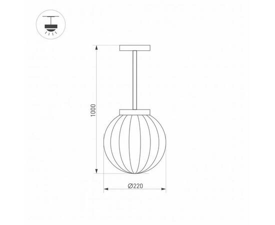 Уличный подвесной светодиодный светильник Arlight LGD-Pearl-Hang-7W Warm3000 030004, изображение 2