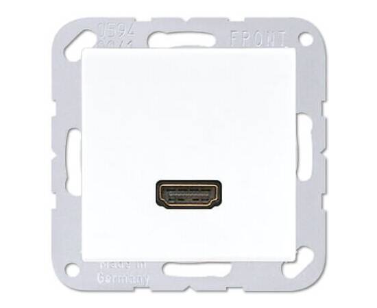 Розетка HDMI одинарная Jung A 500 белая MAA1112WW
