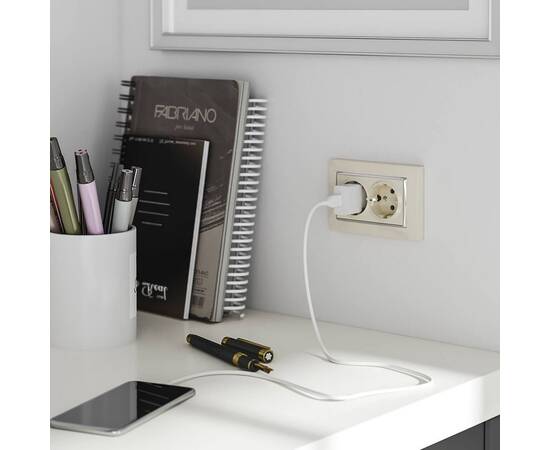 Розетка двойная с заземлением Werkel слоновая кость W1172003 4690389155840, изображение 4