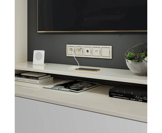 Розетка с заземлением, шторками и USBх2 Werkel слоновая кость W1171503 4690389155833, изображение 4