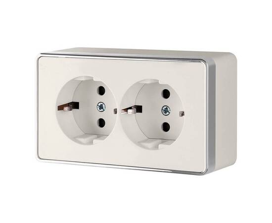 Розетка двойная с заземлением Werkel Gallant слоновая кость W5072103 4690389164668