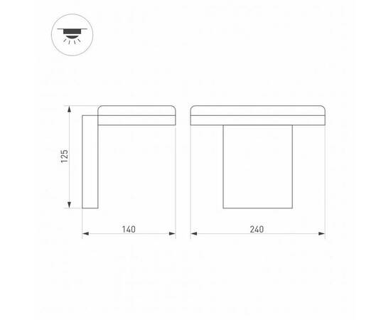 Уличный настенный светодиодный светильник Arlight LGD-Tent-Wall-9W Warm3000 029977, изображение 2