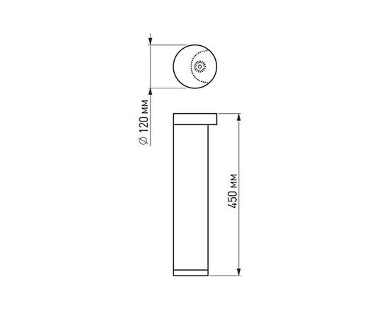 Уличный светодиодный светильник Arlight LGD-Path-Round120-H450B-12W Warm White 020336, изображение 5