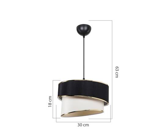 Подвесной светильник Toplight Bertina TL1622H-01BW, изображение 3
