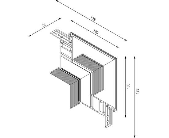 Коннектор угловой внутренний Lumker SY-LINK-INT-T2-WH 013617, изображение 2