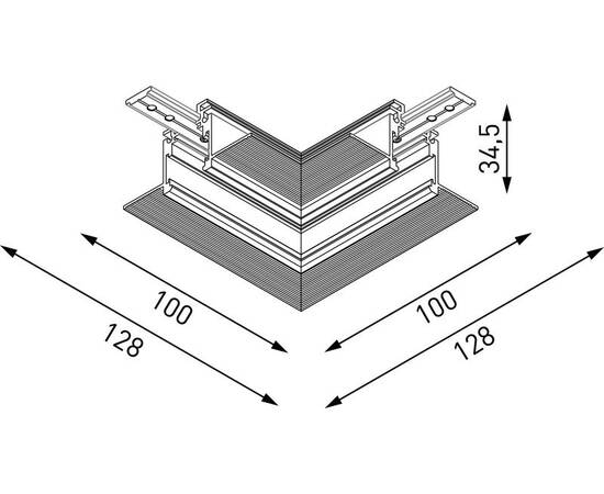 Коннектор угловой внутренний Lumker SY-LINK-CNLV-T2S-WH 013603, изображение 2
