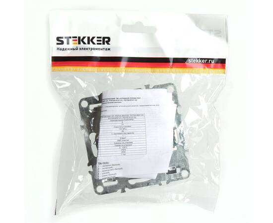 Розетка компьютерная RJ-45 Stekker Эрна черный PST00-9107-03 49151, изображение 3