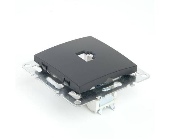 Розетка компьютерная RJ-45 Stekker Эрна черный PST00-9107-03 49151, изображение 6