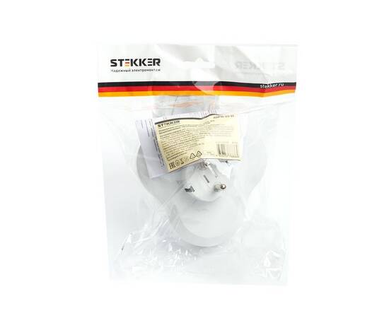 Разветвитель сетевой Stekker 3гн с/з ADP16-23-21 49165, изображение 2
