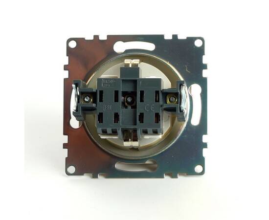 Розетка 2P+E Stekker Эрна золото GLS16-7110-08 49224, изображение 4