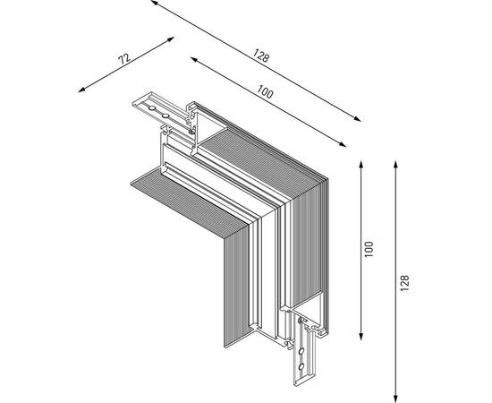 Коннектор угловой внутренний Lumker SY-LINK-INT-T2S-WH 013615, изображение 2