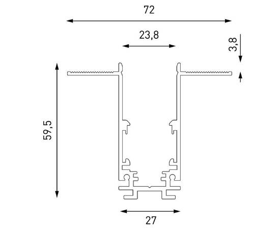 Шинопровод встраиваемый Lumker SY-LINK-20T2-2.5-WH 019268, изображение 2