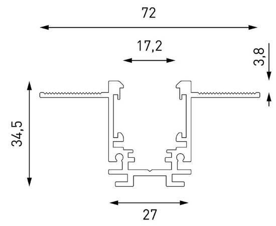 Шинопровод встраиваемый Lumker SY-LINK-20T2S-2.5-WH 019269, изображение 3