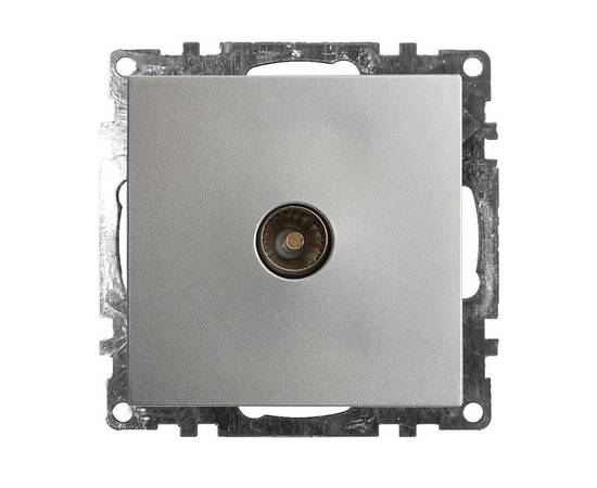 Розетка телевизионная TV Stekker Катрин серебро GLS00-7108-03 39586