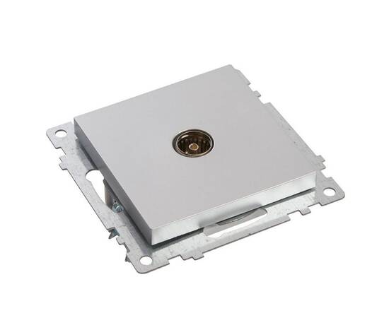 Розетка телевизионная TV Stekker Катрин серебро GLS00-7108-03 39586, изображение 4