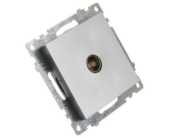 Розетка телевизионная TV Stekker Катрин серебро GLS00-7108-03 39586, изображение 5