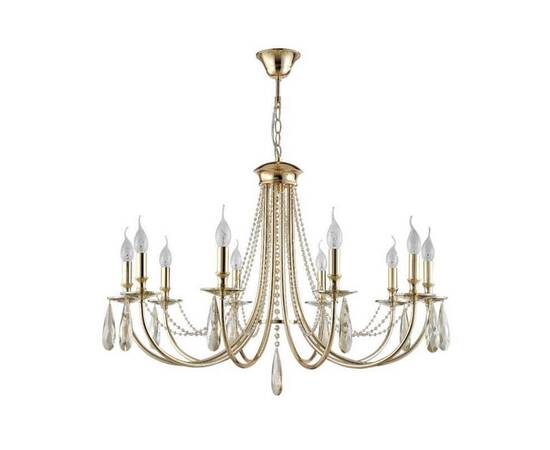 Подвесная люстра Crystal Lux Victoria SP10 Gold/Amber, изображение 2