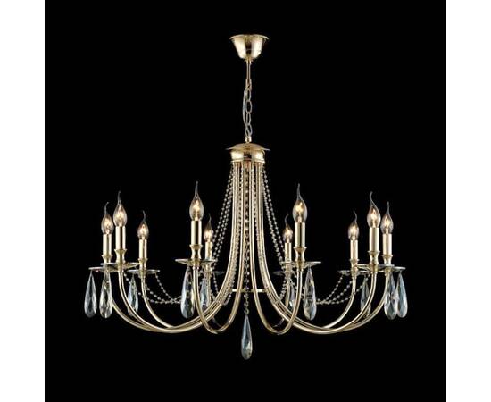 Подвесная люстра Crystal Lux Victoria SP10 Gold/Amber, изображение 4