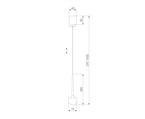 Подвесной светодиодный светильник Elektrostandard DLS028 6W 4200K белый a047769, изображение 6