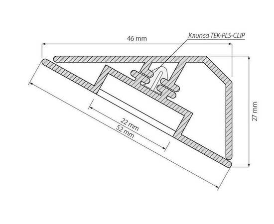 Профиль Arlight KLUS-LOCK-FM-BASE-2000 ANOD 020909, изображение 3