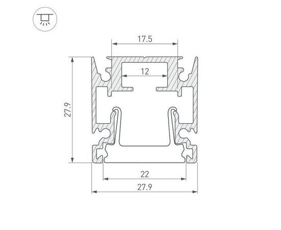 Профиль Arlight HR-Facade-2000 Anod 034946, изображение 2