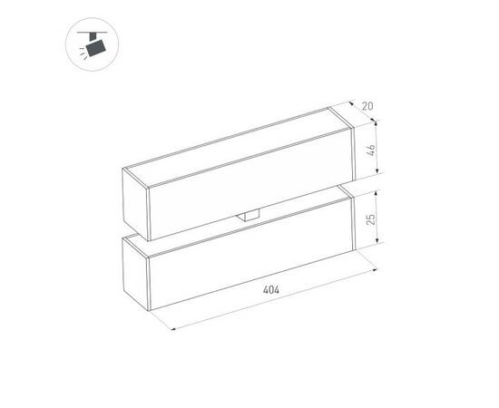 Трековый светодиодный светильник Arlight Mag-Flat-Fold-25-S400-12W Day4000 034237, изображение 2