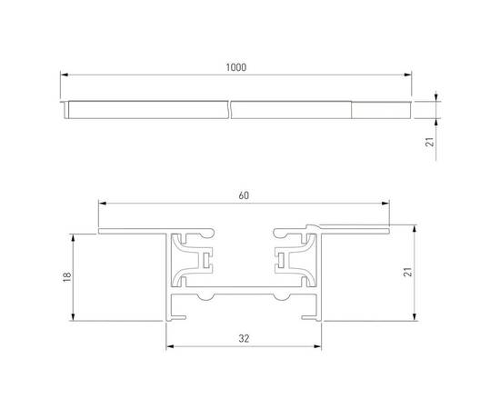 Шинопровод однофазные встраиваемый Elektrostandard Track Rail BK Recessed 85082/00 a057091, изображение 2