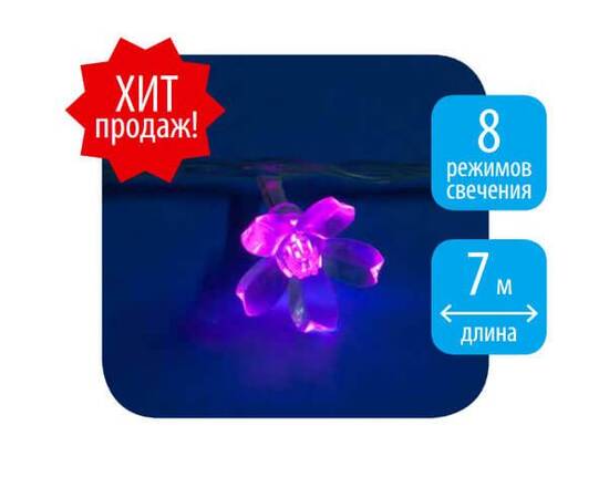 Светодиодная гирлянда Uniel Сакура 220V розовый ULD-S0700-050/DTA PINK IP20 PINK SAKURA 07933, изображение 3