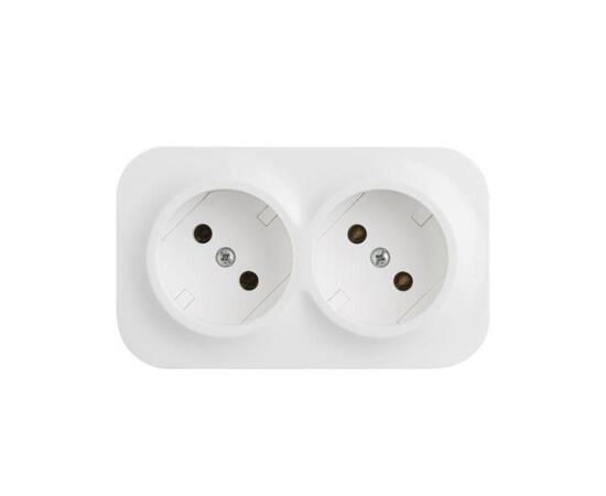 Розетка 2х2К Legrand Quteo 16A 250V белая 782231