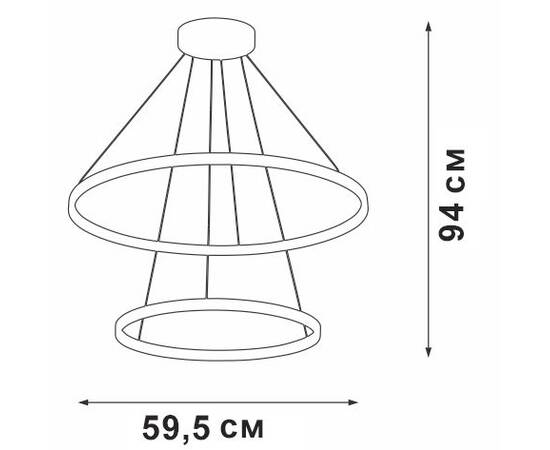 Подвесная люстра Vitaluce V04600-13/2S, изображение 2