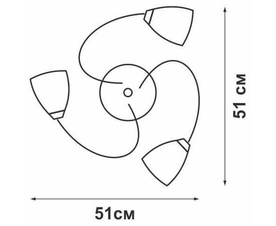 Потолочная люстра Vitaluce V1541/3PL, изображение 2
