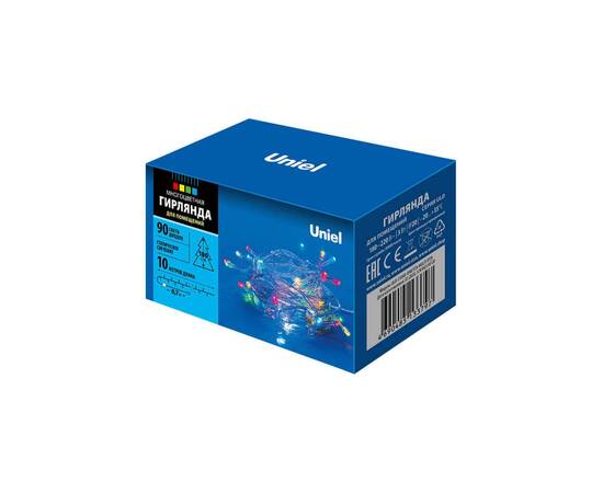 Светодиодная гирлянда Uniel 220V разноцветный ULD-S1000-090/STA Multi IP20 UL-00007179, изображение 4