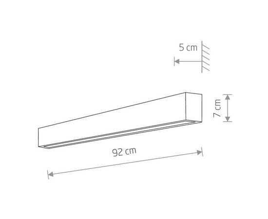 Настенный светильник Nowodvorski Straight Wall Led M 7561, изображение 2
