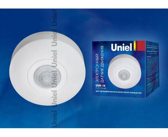 Датчик движения Uniel USN-14-360R-1200W-3LUX-6M-0,6-1,5m/s-WH 06566, изображение 3