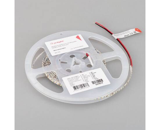 Светодиодная лента Arlight 10W/m 182LED/m 2216SMD холодный белый 5M MicroLed-M182-4mm 24V White6000, изображение 3