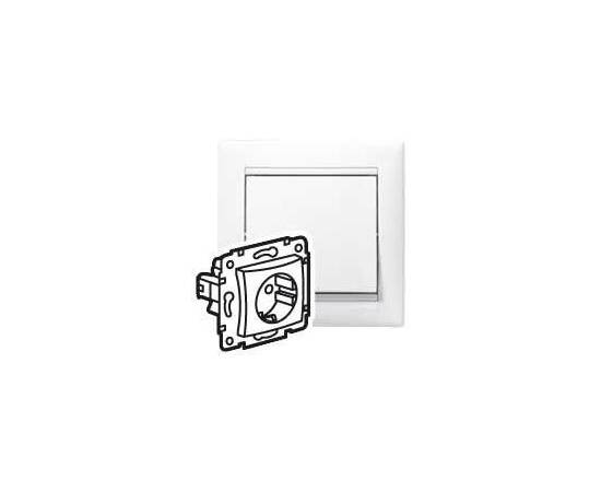 Розетка 2К+З Legrand Valena 16A 250V немецкий стандарт белая 694280