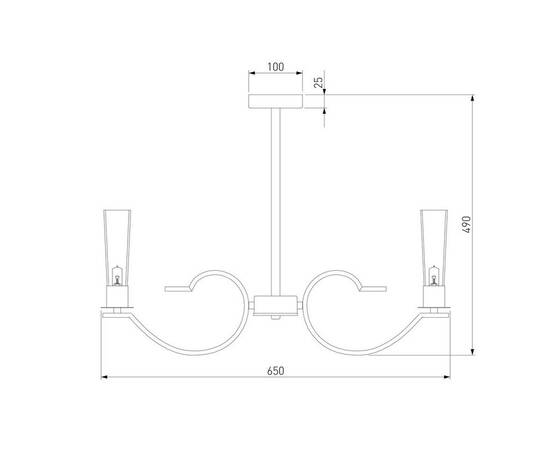 Подвесная люстра Eurosvet Rosher 60141/6 хром, изображение 2