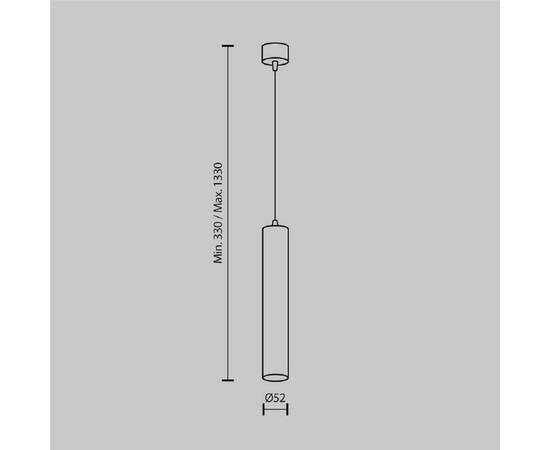 Подвесной светодиодный светильник Maytoni Technical Pendant Focus LED P072PL-L12B4K-1, изображение 9
