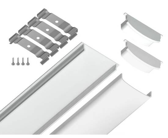 Алюминиевый накладной профиль Ambrella Light Alum Profile GP1600WH, изображение 9
