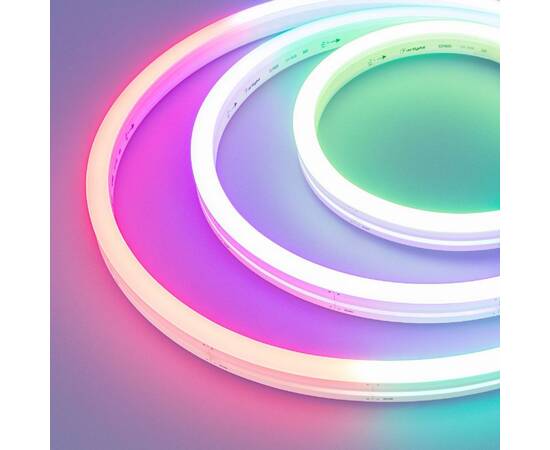 Лента герметичная Arlight DMX MOONLIGHT-SIDE-B84-12x17mm 24V RGB-PX7 (18 W/m, IP67, 5m, wire x2) 041
