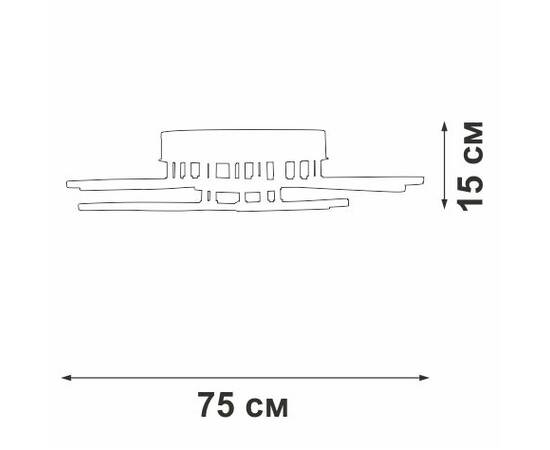 Потолочная люстра Vitaluce V3893-0/9PL, изображение 4