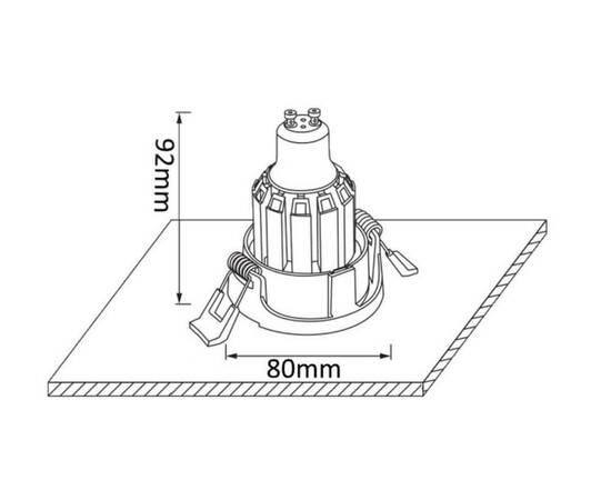 Встраиваемый светильник Crystal Lux CLT 002C1 WH, изображение 3