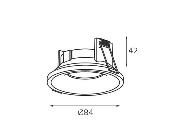 Встраиваемый светильник Italline IT07-7010 white, изображение 2