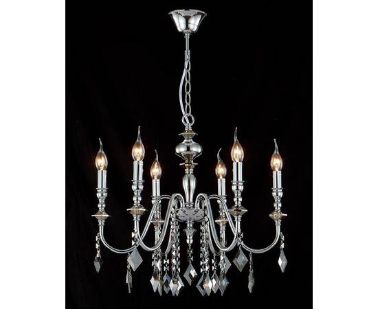 Подвесная люстра Crystal Lux MERCEDES SP6 CHROME/SMOKE, изображение 2