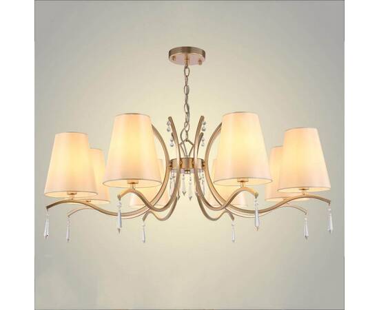 Подвесная люстра Crystal Lux Renata SP8 Gold, изображение 2