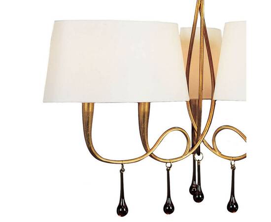 Подвесная люстра Mantra Paola Painted Gold 3540, изображение 2