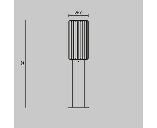 Ландшафтный светильник Maytoni Rib O502FL-01B, изображение 8