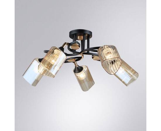 Потолочная люстра Arte Lamp Glamore A5076PL-5BK, изображение 2