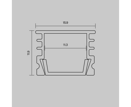 Профиль накладной Maytoni Led Strip ALM-005-S-2M 631012, изображение 2